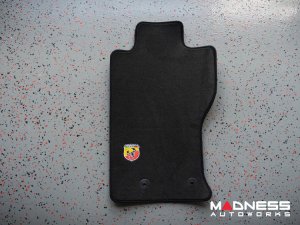 FIAT 124 Floor Mats - Black Carpet w/ ABARTH Crest